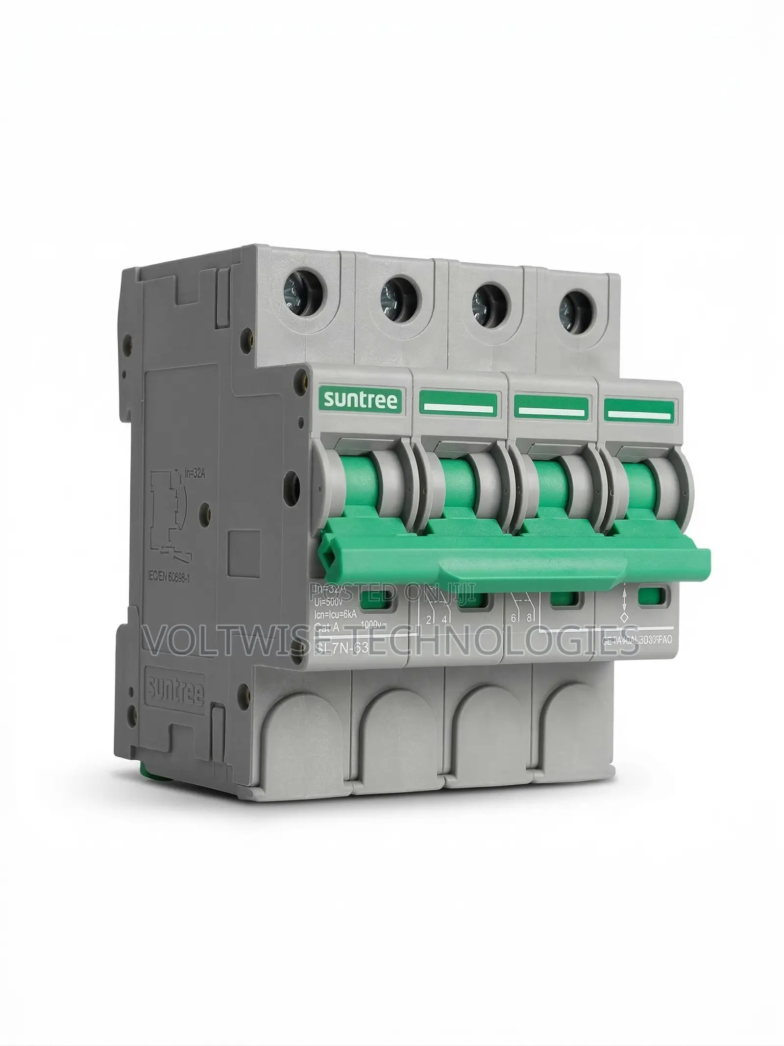 Suntree 1000v Dc 4-Pole Mini Circuit Breaker (Mcb) - Sl7n-63 Np