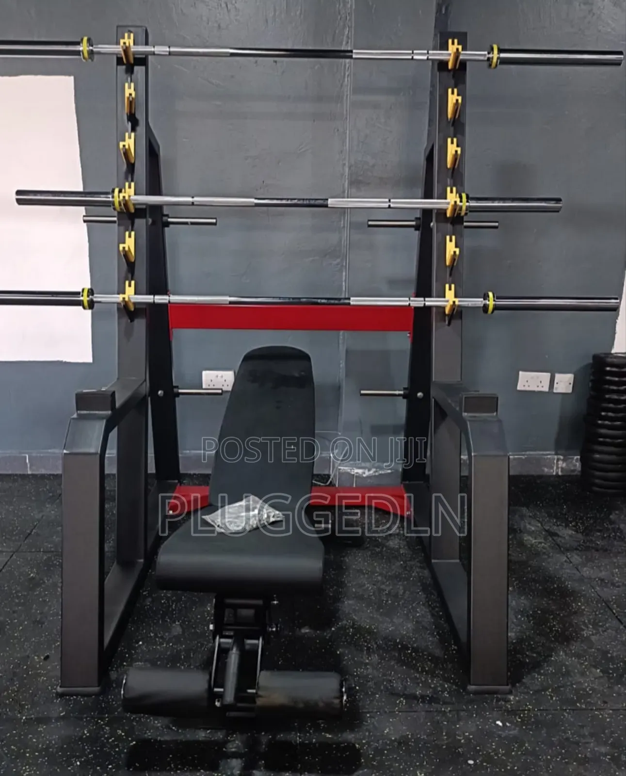 Commercial-Grade Barbell Storage Rack,