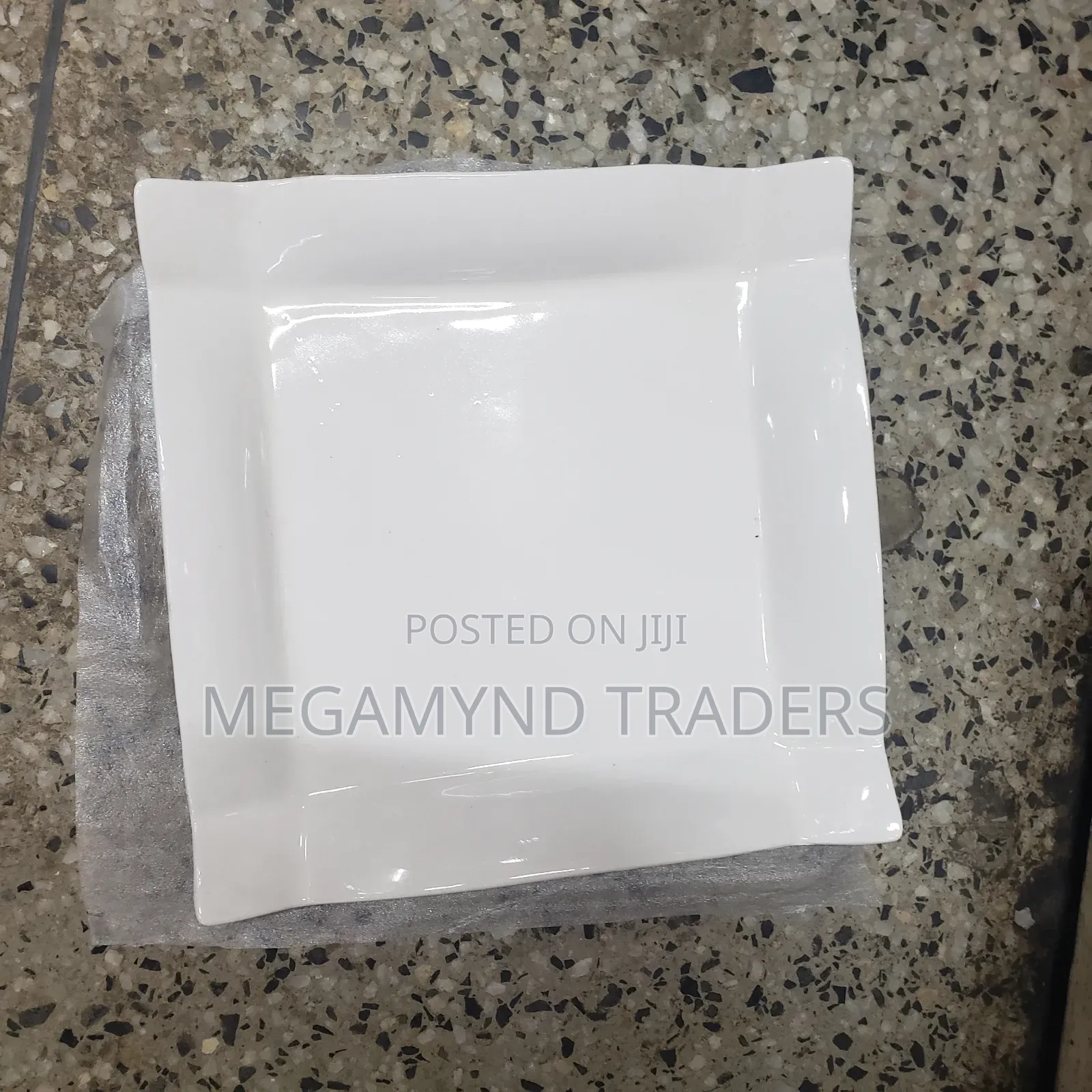 6pc Ceramic Dinner Plate / Square Dinner Plate