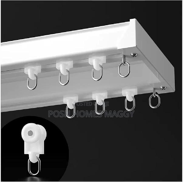 Straight Dual Curtain Rails - main view