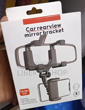 Adjustable Car Rear View Mirror Phone Holder Stand