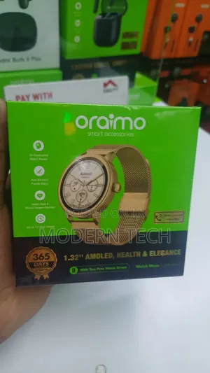 Oraimo Watch Muse 1.32” Amoled Ip68 Smart Watch