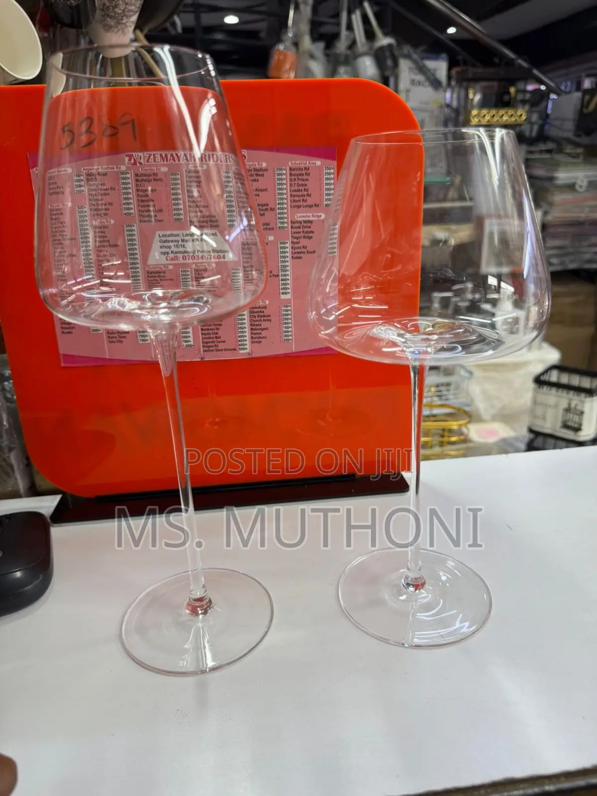 6 PCS Long Stem Wine Glass (590 Ml/ 720 Ml )