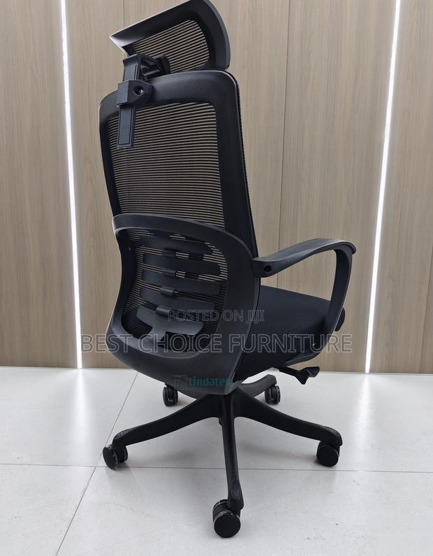 Office Chair; Modern Mesh Fabric High Back Ergonomic Office Chair - thumbnail 8