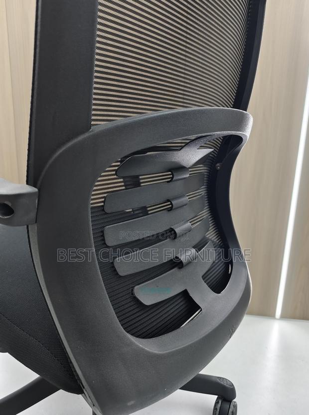 Office Chair; Modern Mesh Fabric High Back Ergonomic Office Chair - thumbnail 12