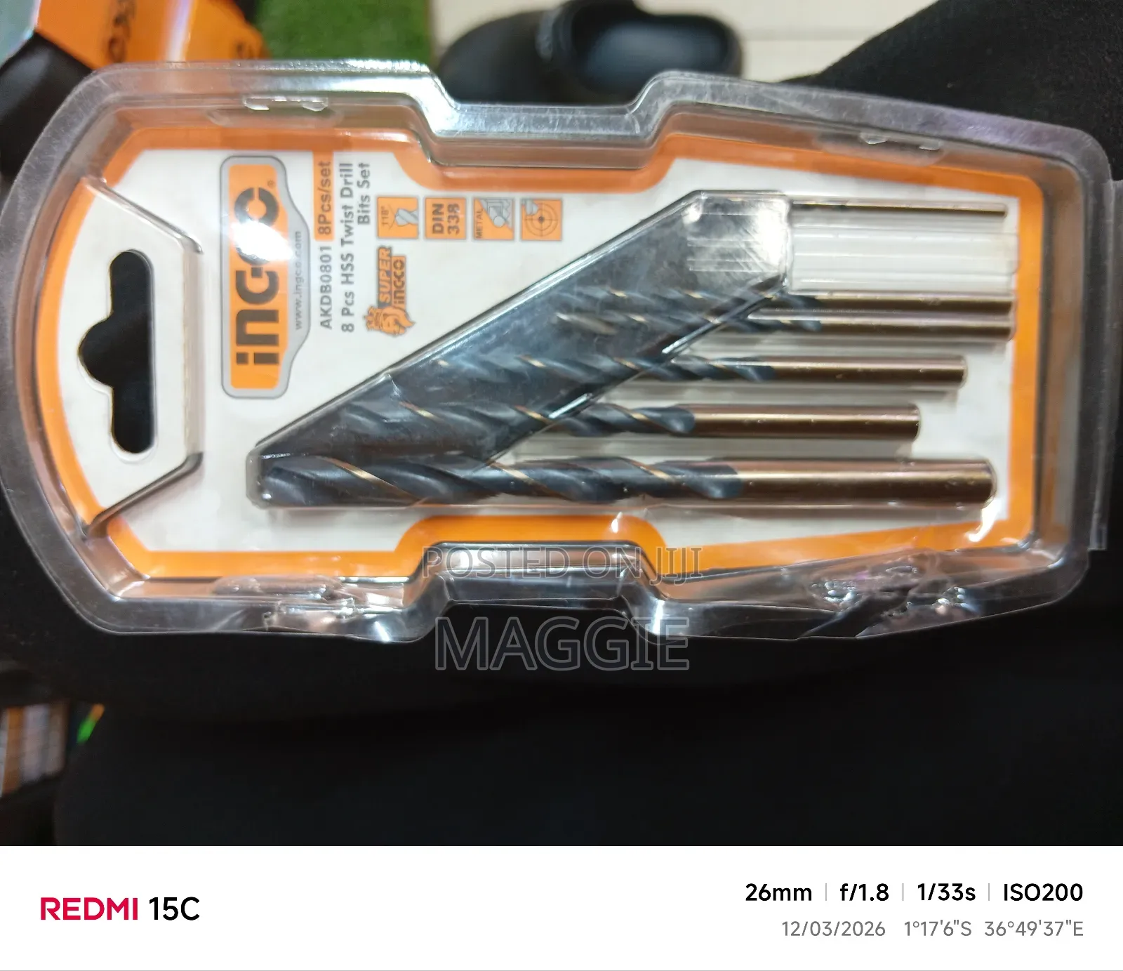 Ingco 8pcs Hss Twist Drill Bits Set