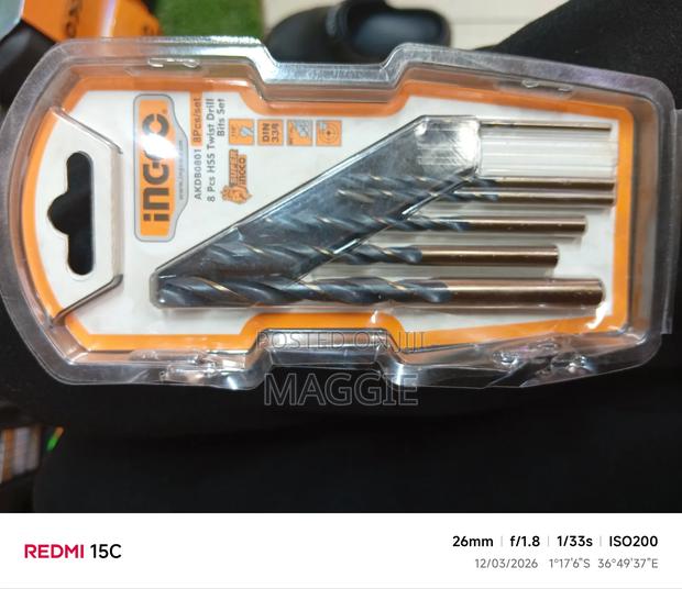 Ingco 8pcs Hss Twist Drill Bits Set - thumbnail 2