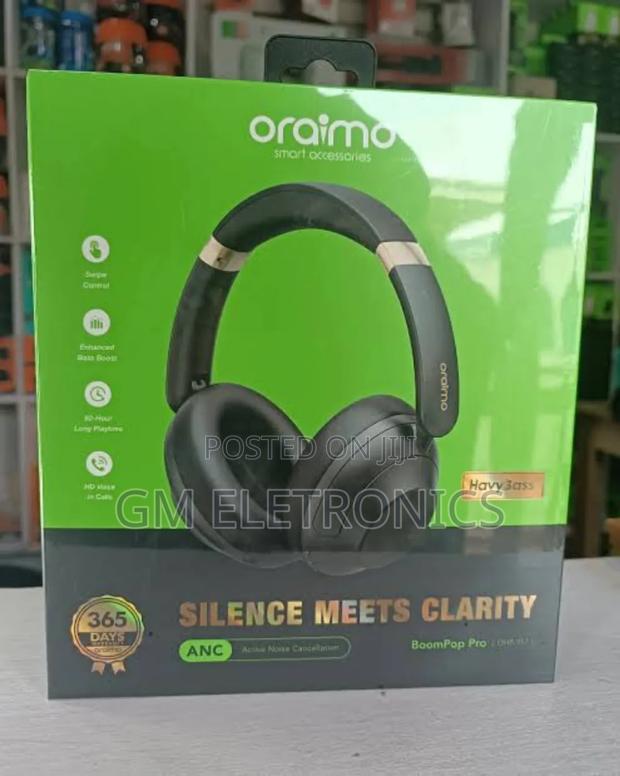 Oraimo Boompop Pro Active Noise Cancellation Over-Ear Headphones-82hrs - main view