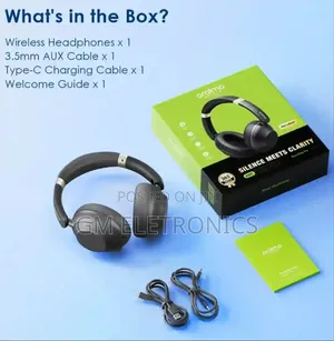 Oraimo Boompop Pro Active Noise Cancellation Over-Ear Headphones-82hrs