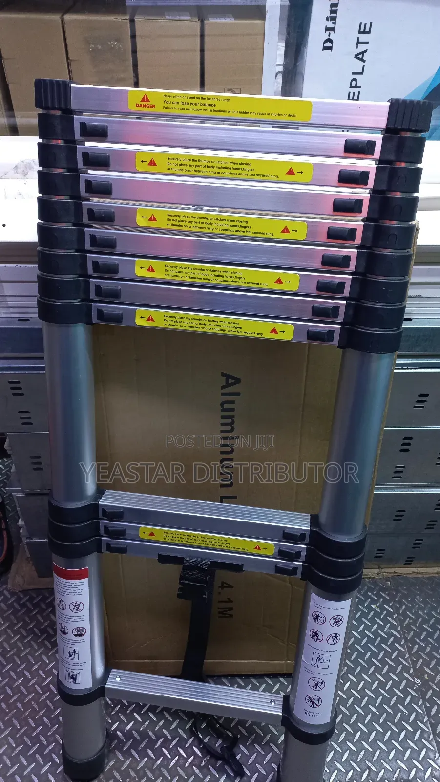 Telescopic Single Ladder 4.1 M