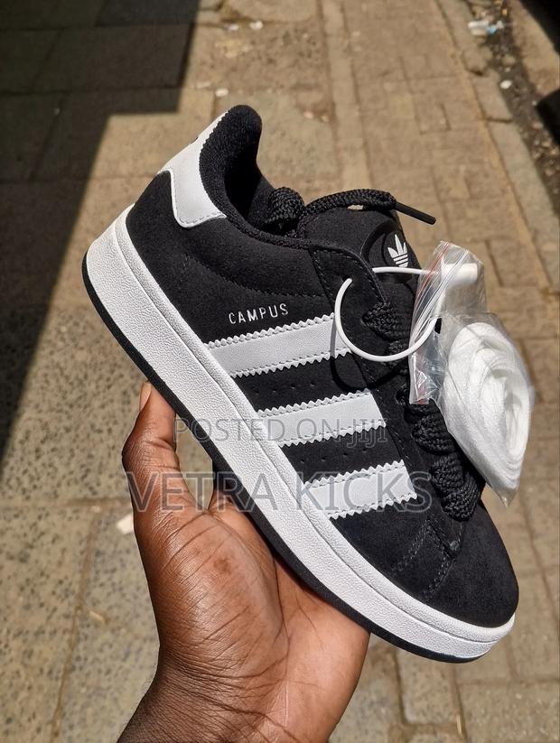 Adidas Campus Black and White Unisex Sneakers