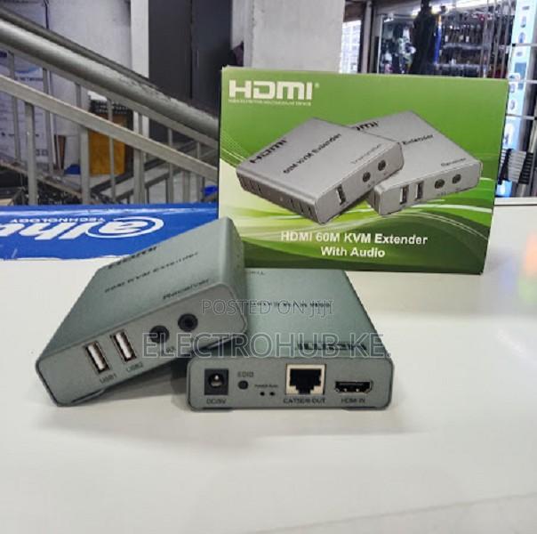 60m Kvm Hdmi Extender Over Ethernet With Usb Port