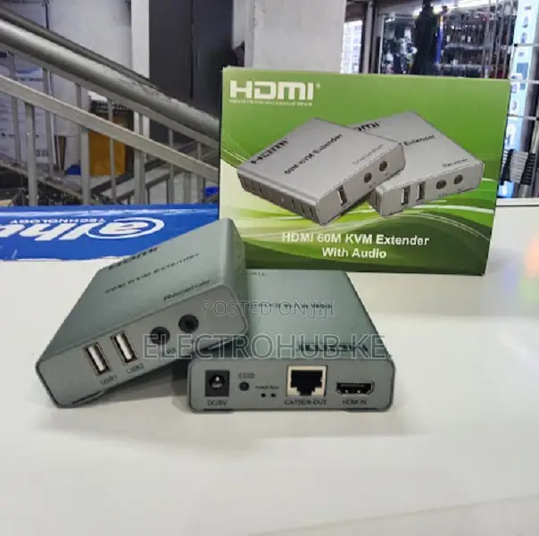 60m Kvm Hdmi Extender Over Ethernet With Usb Port
