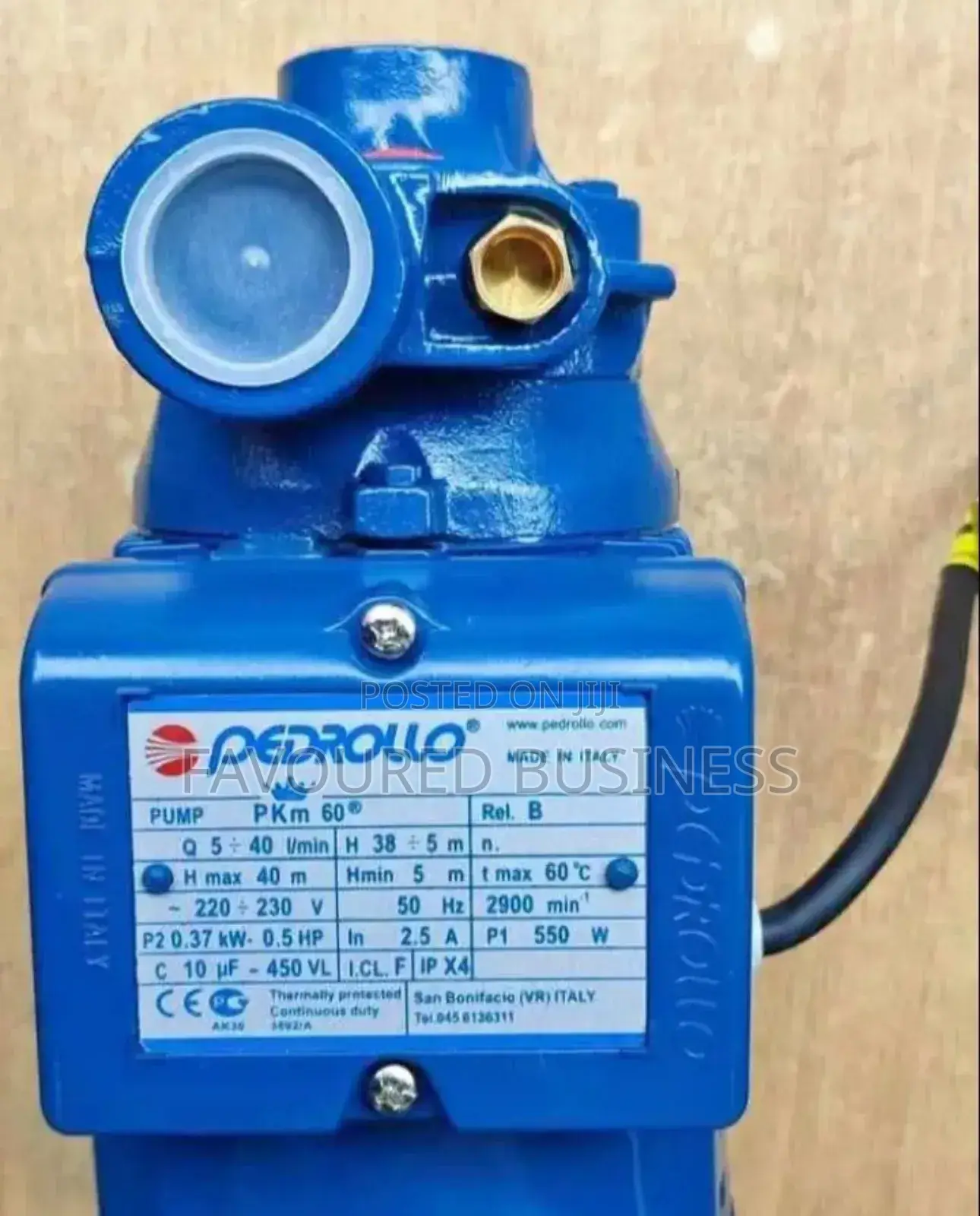 Pedrollo CPM/158 Surface Booster Water Pump/750w/1hp