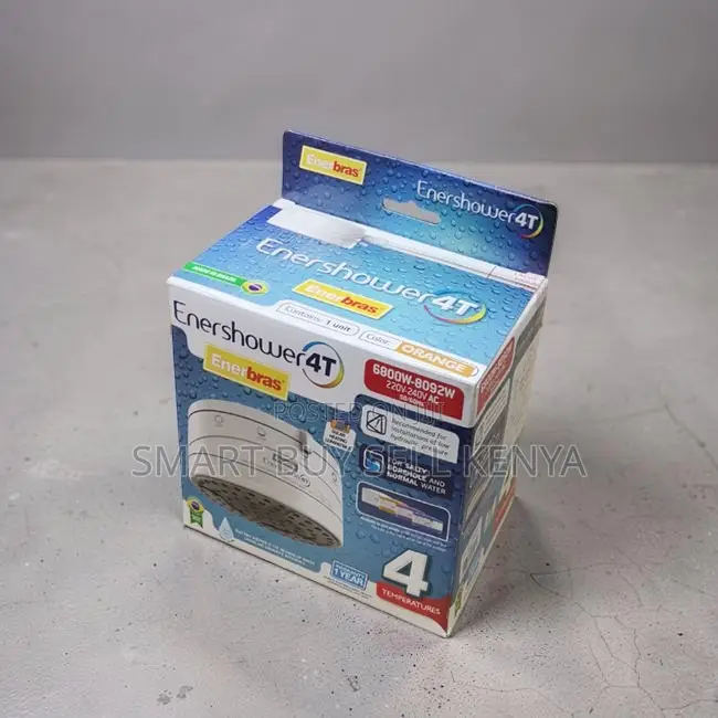 Constant Water Flow Enerbras Enershower 4t Instant Shower Head Heater