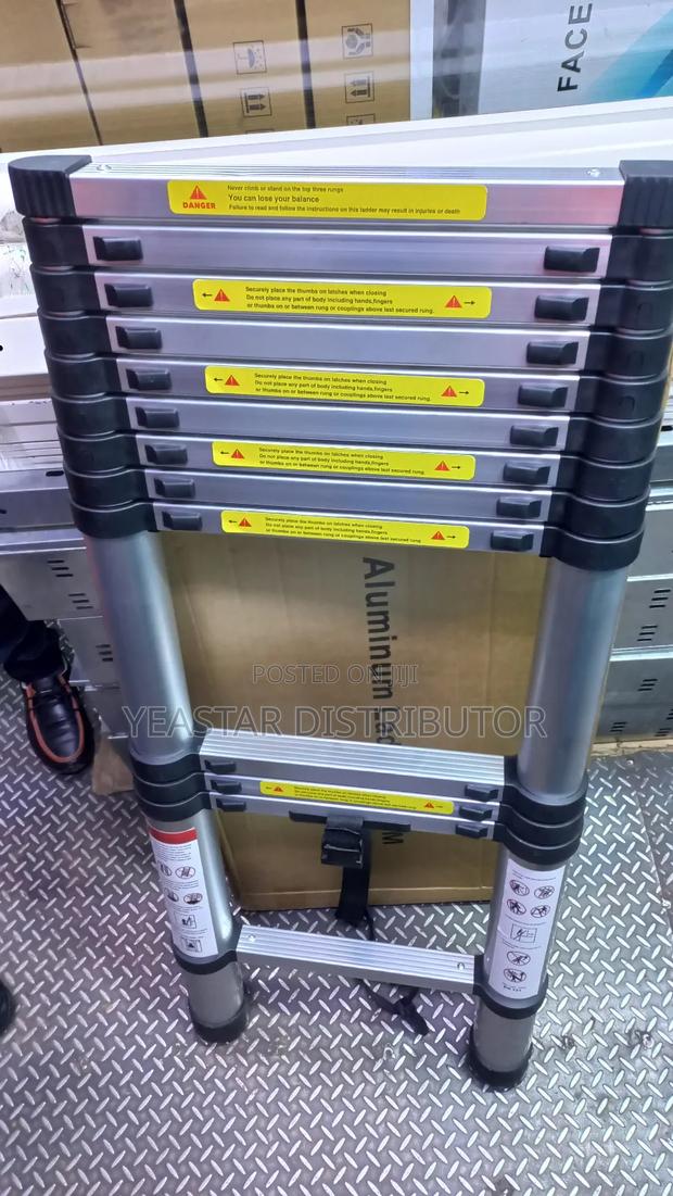 Telescopic Single Ladder 4.1 M - thumbnail 3