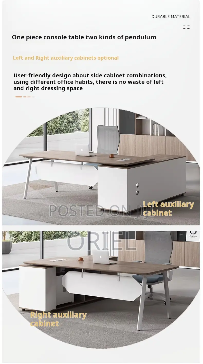Office Desk : 1800mm Wooden Executive Office Manager Desk