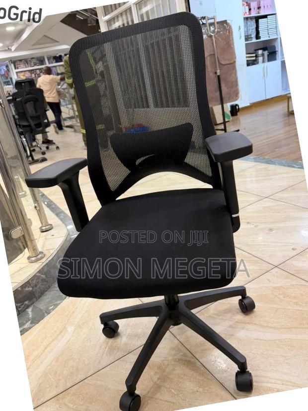 In Stock Black Ergonomic Mesh Office With - main view