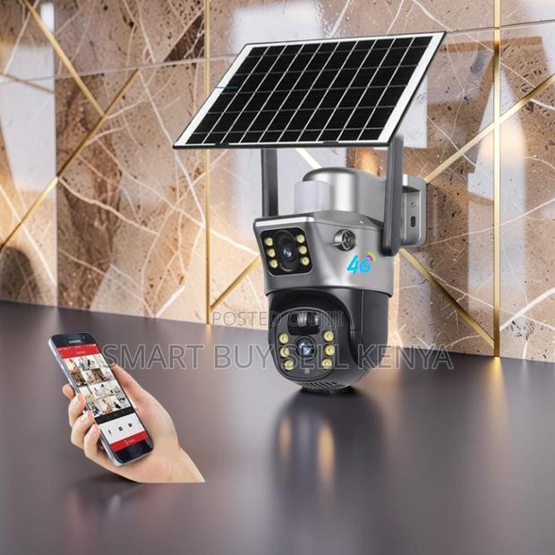 12mp 4g PTZ Rotating Dual Lens Solar Camera for Homes and Businesses - main view