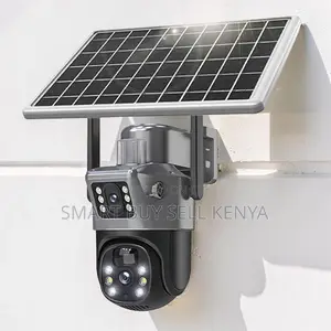 Reliable 24/7 Surveillance 12mp 4g PTZ Rotating Dual Lens Solar Camera