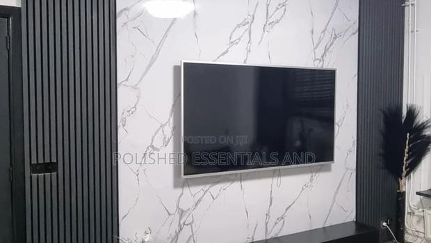 Grey Wooden Fluted Wall Panels