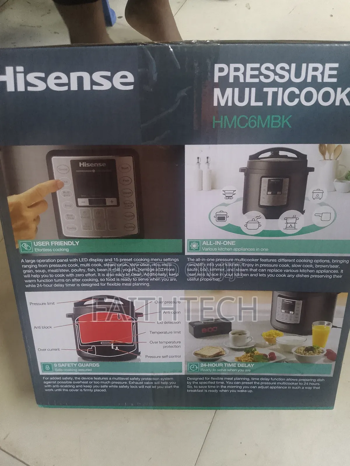 Hisense Pressure Cooker 6 Liters 6-in-1 Multi Cooker