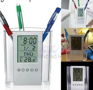 Pen Pencil Holder/Organizer, Digital LCD Desk Pen Holder