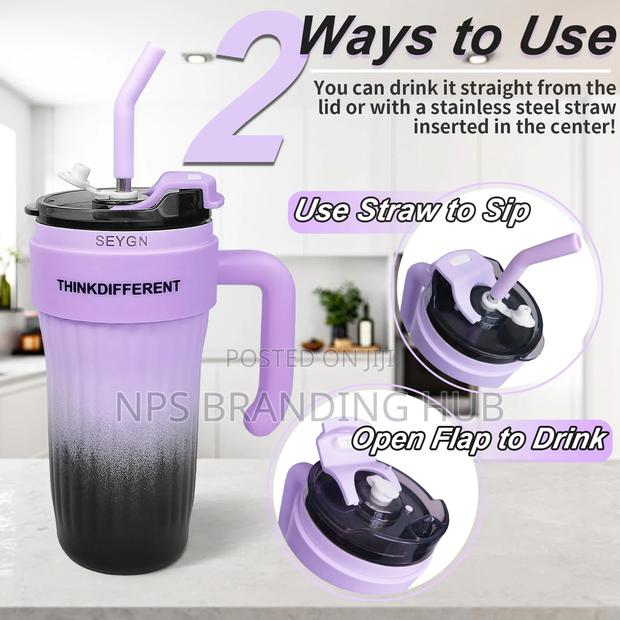 860ml Insulated Tumbler With Handle Hbc - thumbnail 3