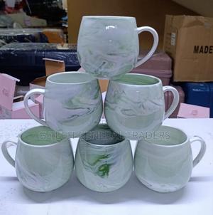 High Quality Gray Ceramic Mug/Soup Per Set 6 Pieces - main view