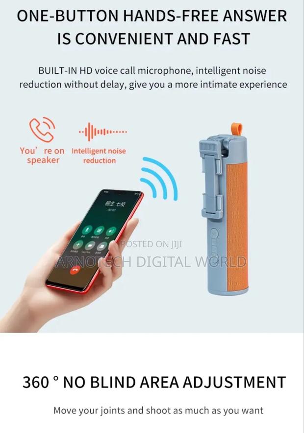 Multi-Function Bluetooth Speaker+ Power Bank+ Selfiestick - thumbnail 3