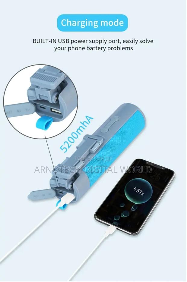 Multi-Function Bluetooth Speaker+ Power Bank+ Selfiestick - thumbnail 4
