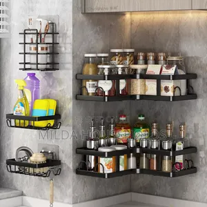 5pcs Set Triangular Shower Caddy Shelf/Bathroom Organizer
