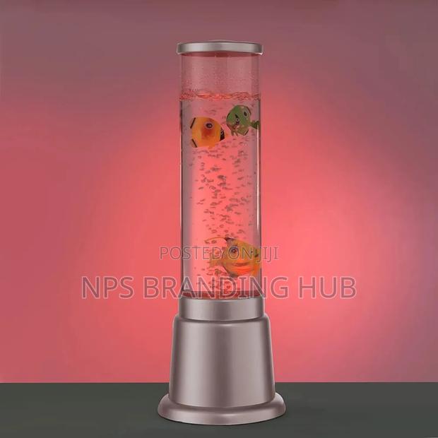 *Led Water Bubble Aquarium Column 38cm Bubble Fish Tank HBC - main view