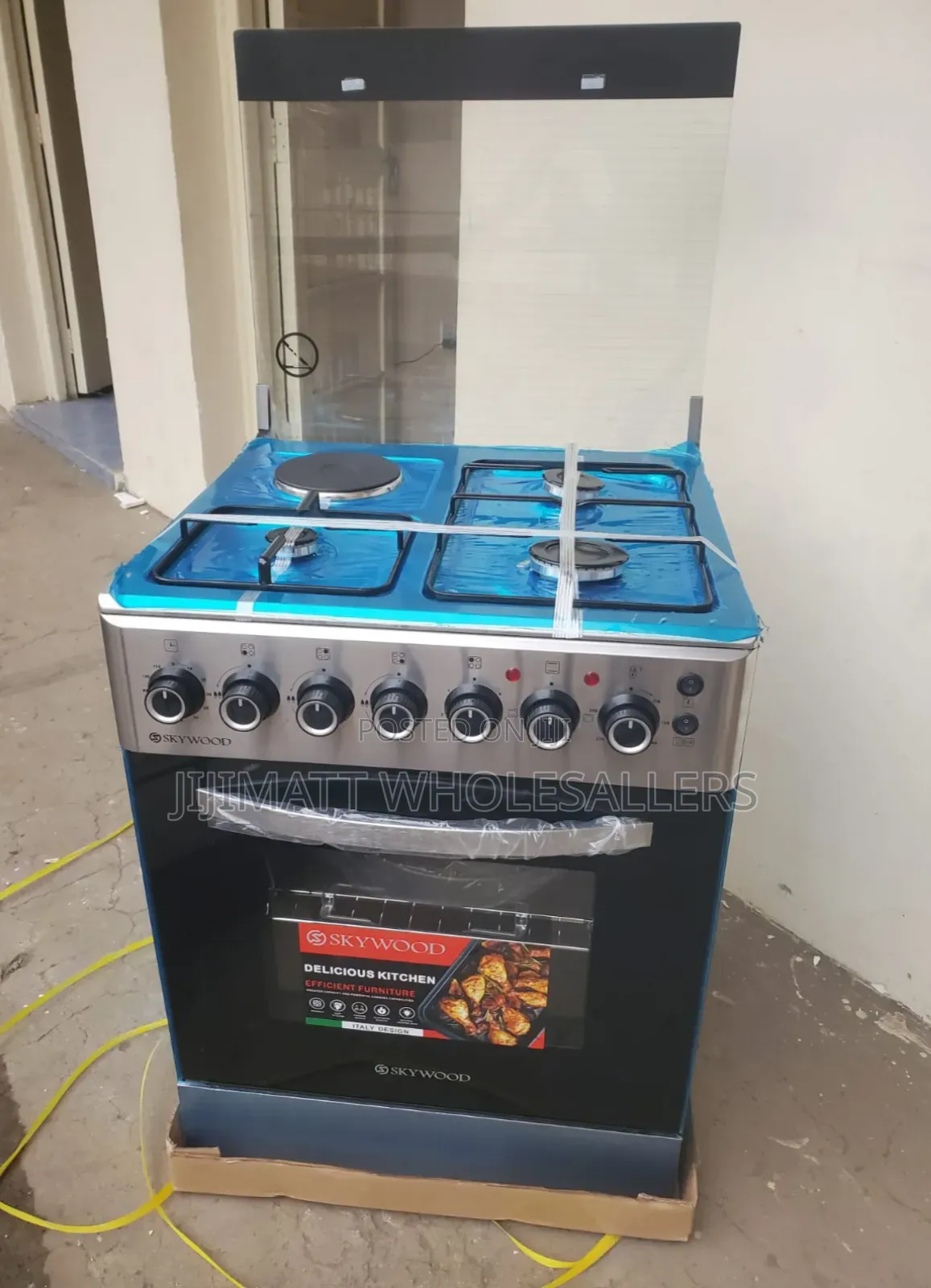 60*60 Skywood 3+1 Standing Cooker With Electric Oven,Auto Ignation