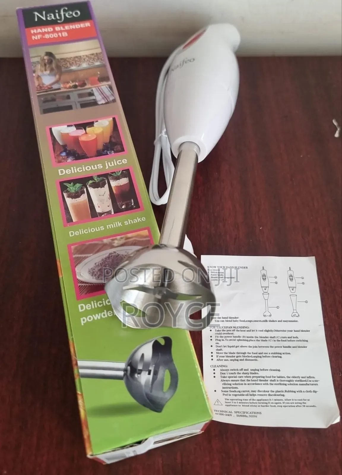 Naifeo 300w Hand Blender