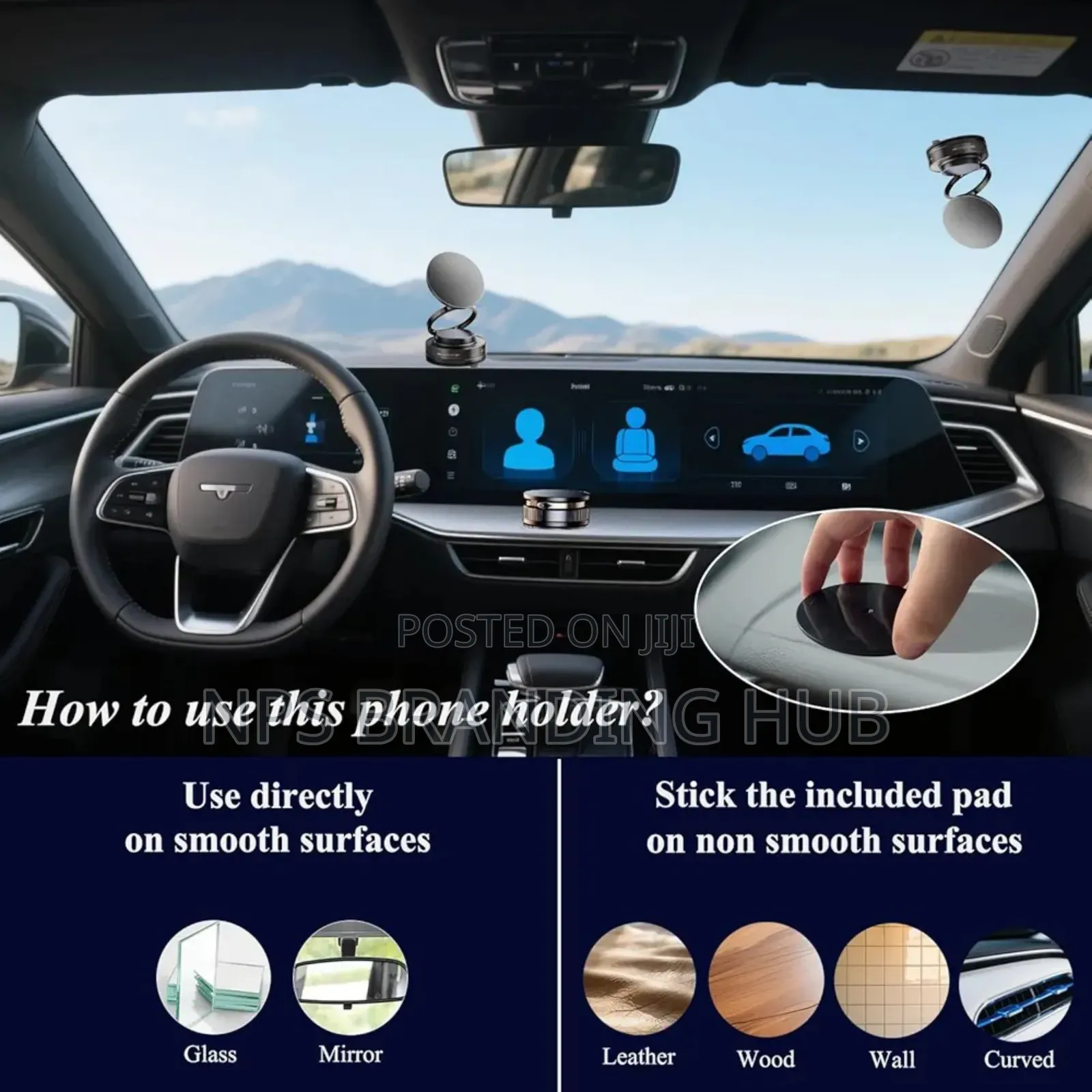 Magnetic Smart Cell Phone Holder Hbc