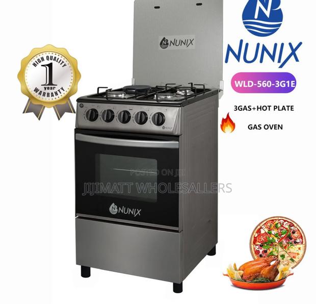 New Model 50*55 Nunix 3+1 Standing Cooker With Gas Oven.