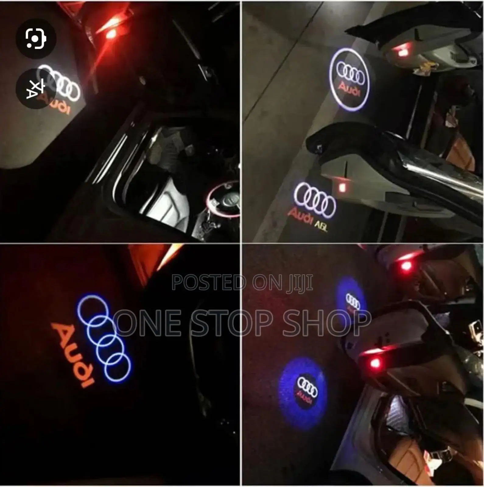 2pcs Car Audi Door Logo Projection Lights