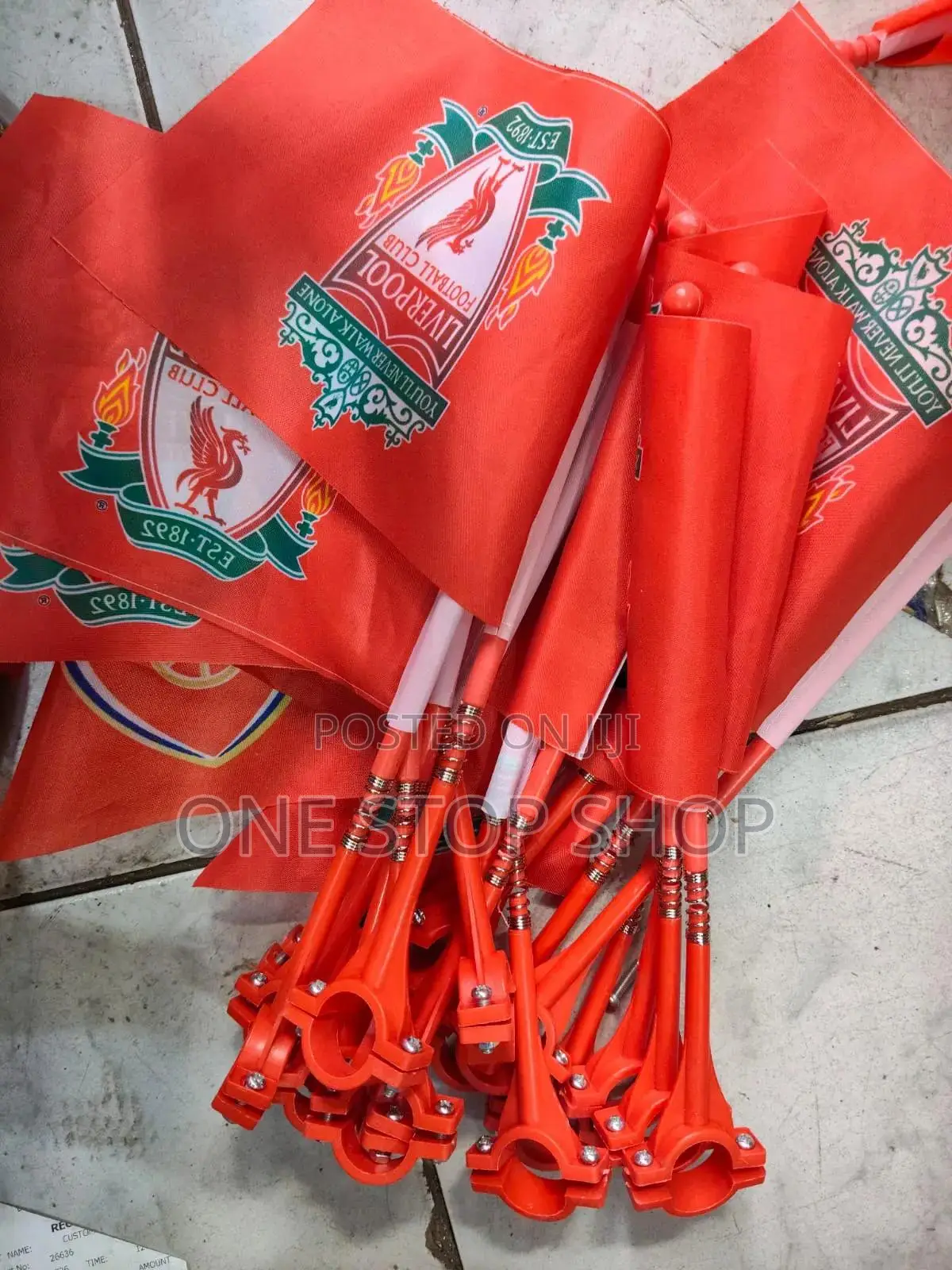 2pcs Bike Liverpool Fan Club Bike Mount Flags