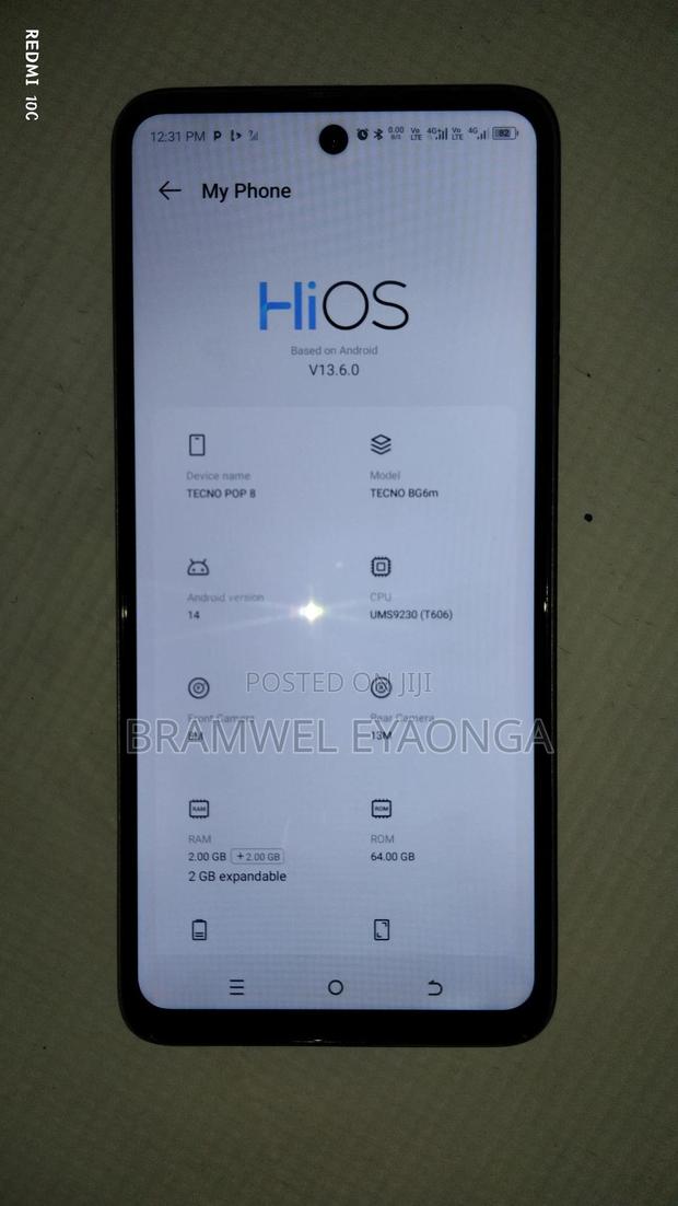 Tecno Pop 8 64 GB Blue