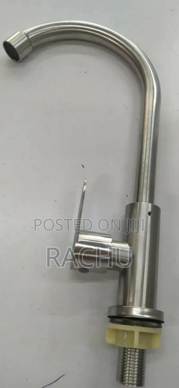 Kitchen Spout Pillar Tap- Silver