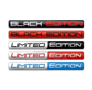 Colored Black or Limited Edition Badge Plate