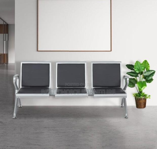 Office Bench; Heavy Duty 3-Link Paddedreception Bench - thumbnail 3