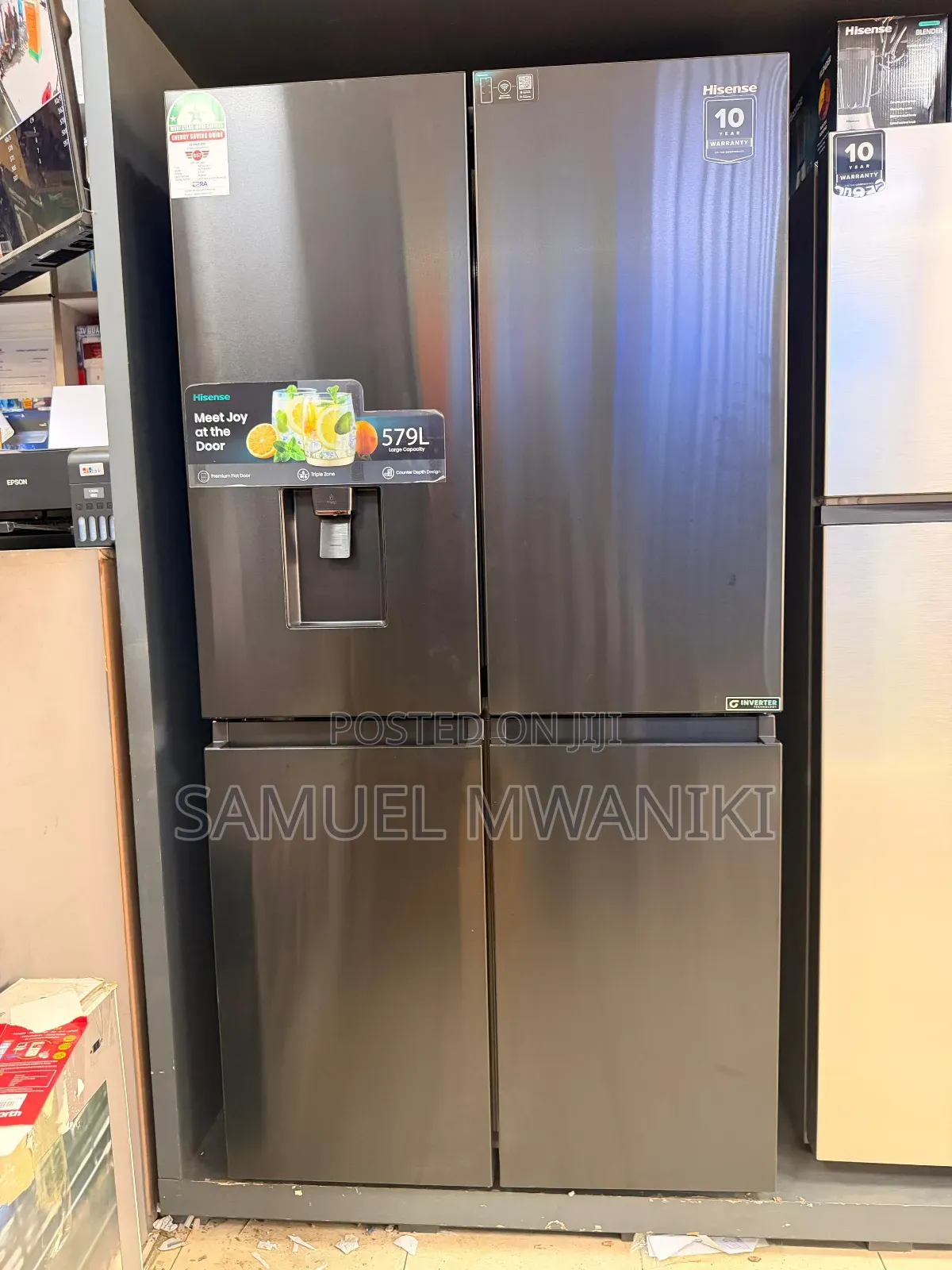 Hisense Fridge 579l 4 Door With Water Dispenser No Frost Latest Model