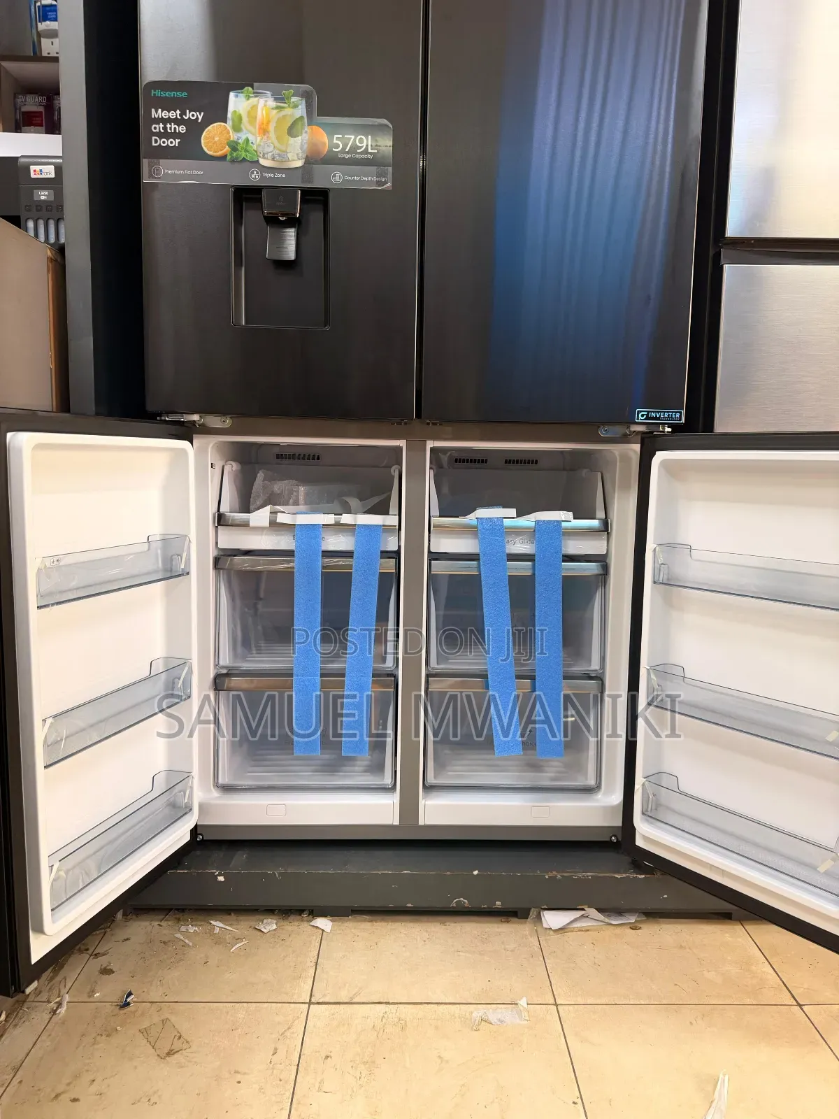 Hisense Fridge 579l 4 Door With Water Dispenser No Frost Latest Model