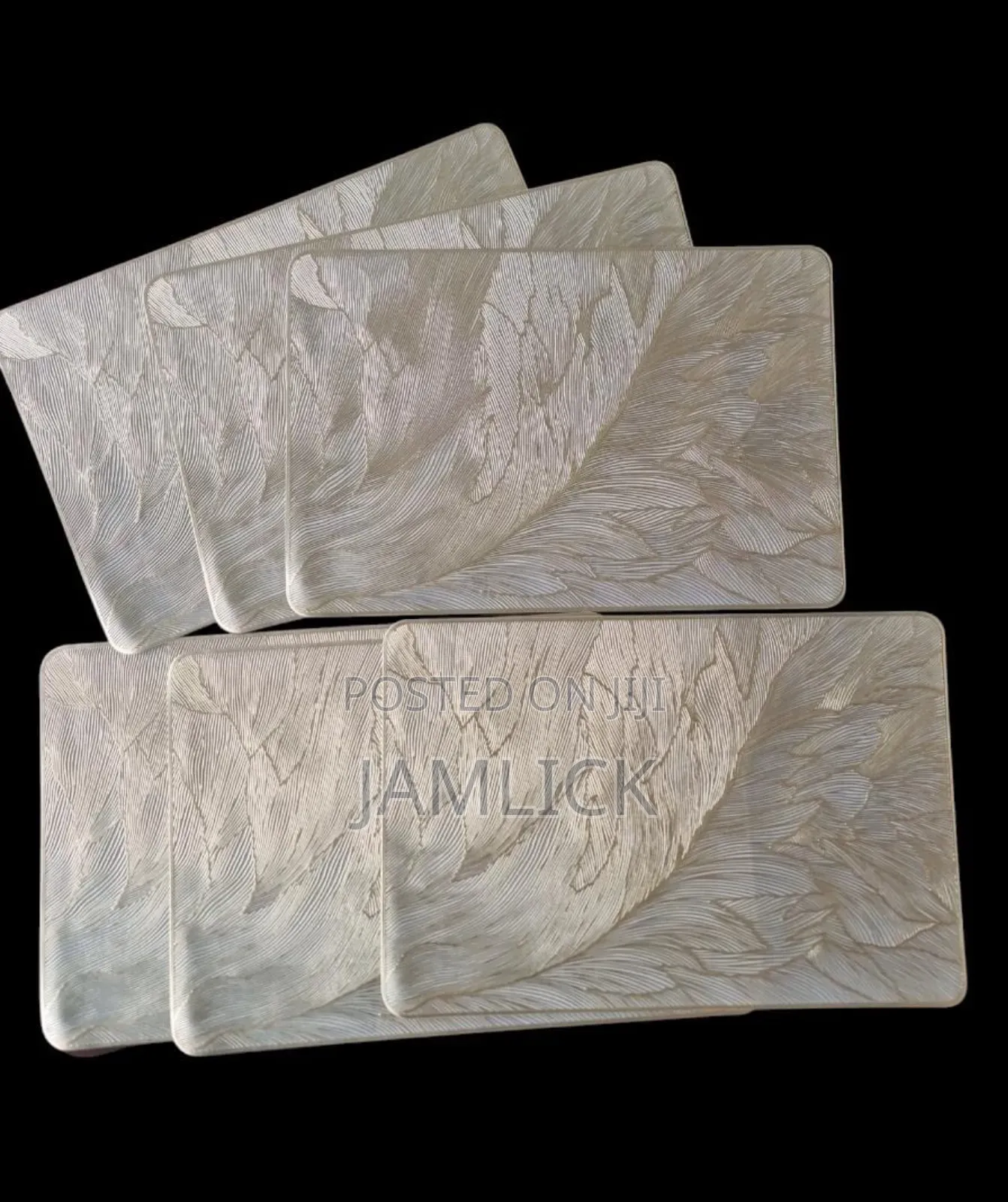 6pcs Waterproof Non-Woven Table Mats - Pm