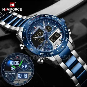 Naviforce Stainless Steel Water Resistant Luminous Hand Watch
