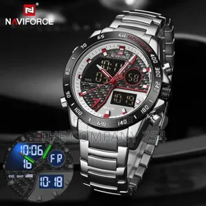 Naviforce Stainless Steel Water Resistant Luminous Hand Watch