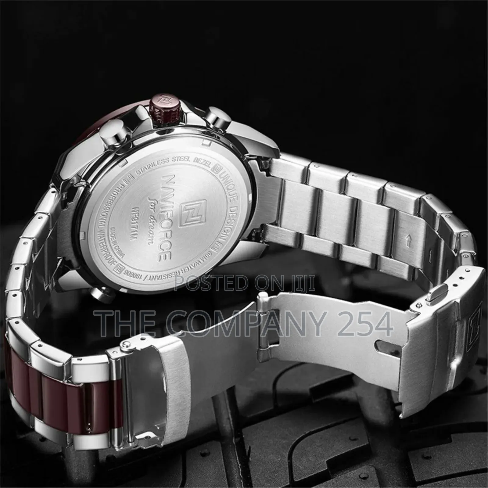 Naviforce Stainless Steel Water Resistant Luminous Hand Watch