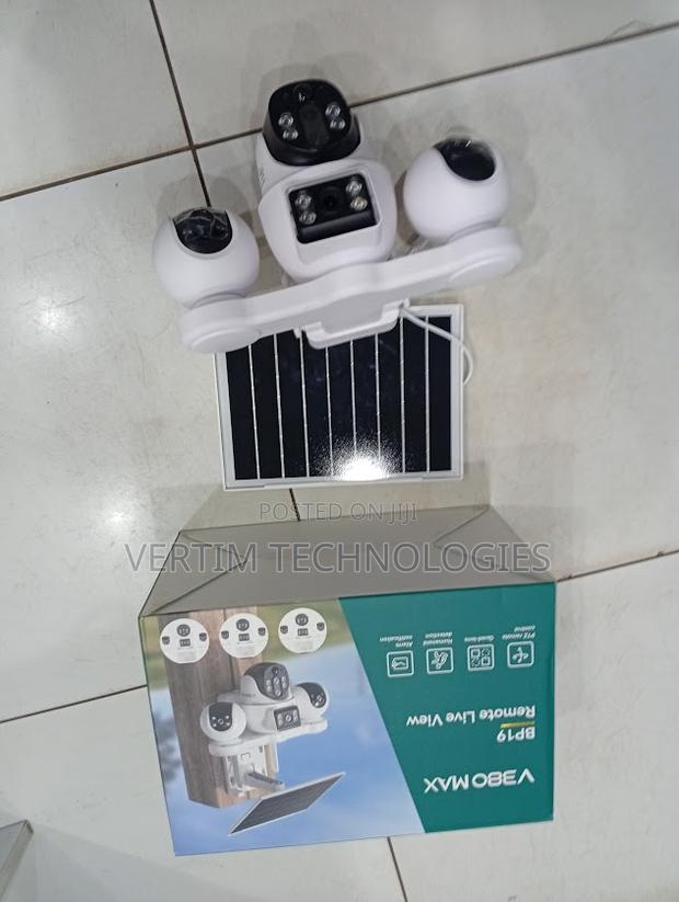 Wireless Four Lens 4g Sim Solar Camera Network Outdoor Security Camera